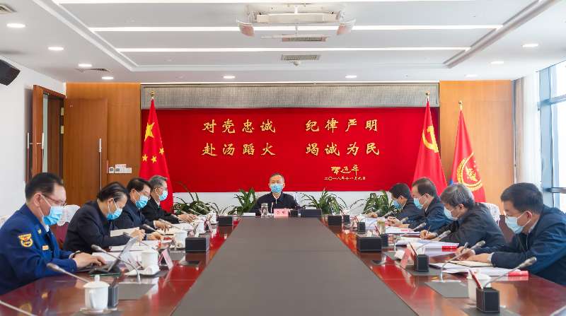 猛插丝袜骚逼黄明在应急管理部党委会上强调 着力加强党委班子自...
